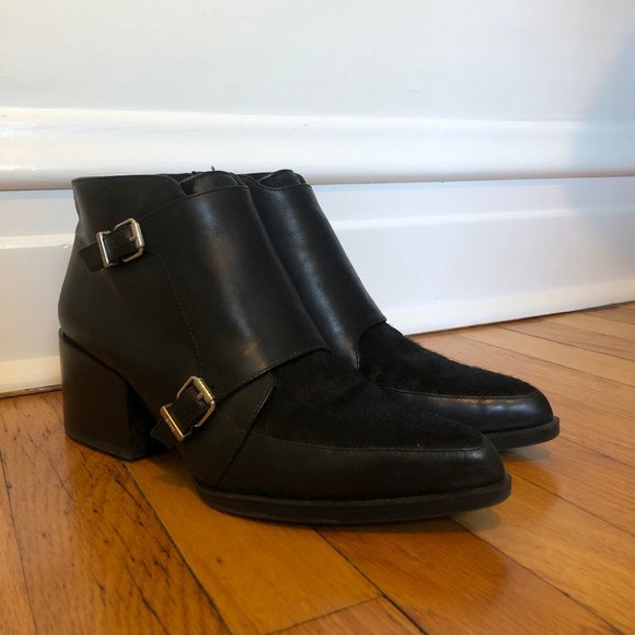 Circus by Sam Edelman Shoes - Circus by Sam Edelman Black Chunky Heeled Boot